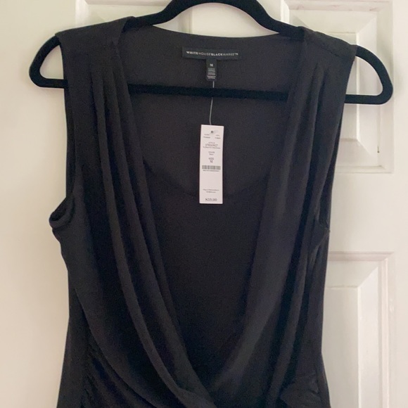 WHBM Sleeveless Draped-Side Knit Top - Picture 5 of 9